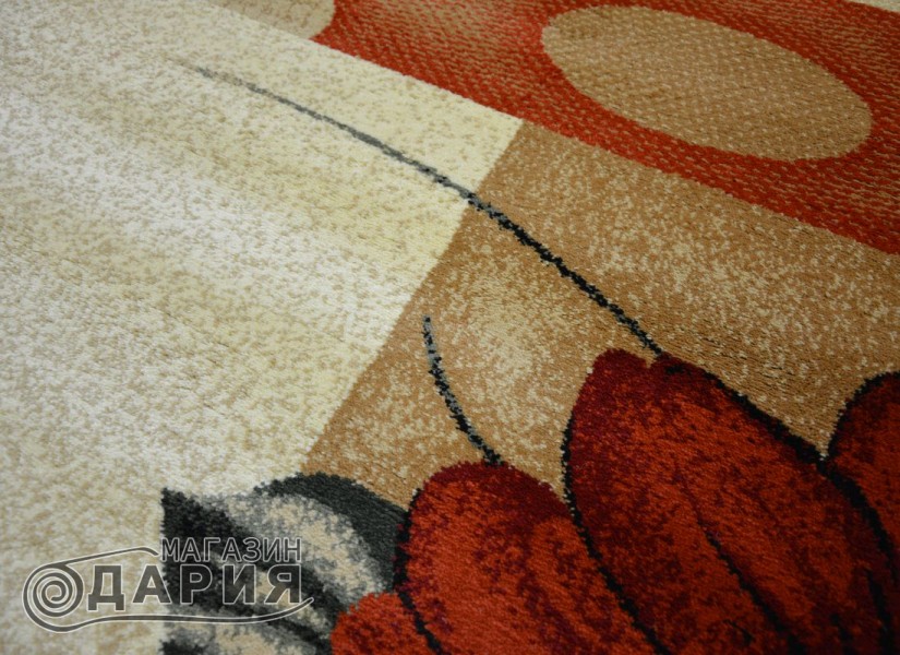 Тъкан персийски килим Blue stones 1791_BEIGE